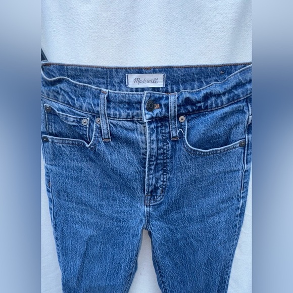 Madewell High Rise Denim Blue Skinny Jeans Size 25 - Picture 2 of 7